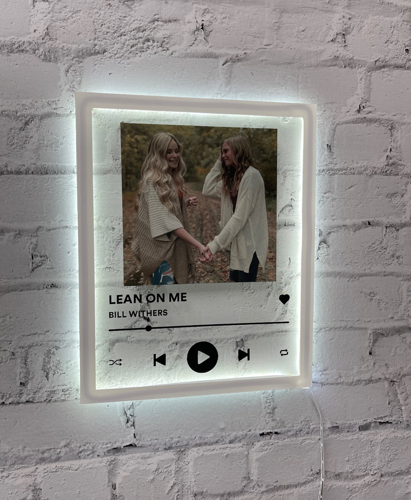 Custom Neon Acrylic Song Plaque