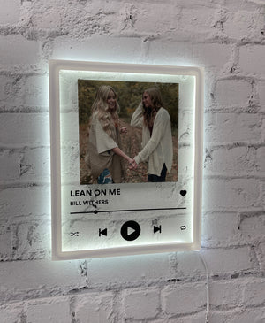 Custom Neon Acrylic Song Plaque