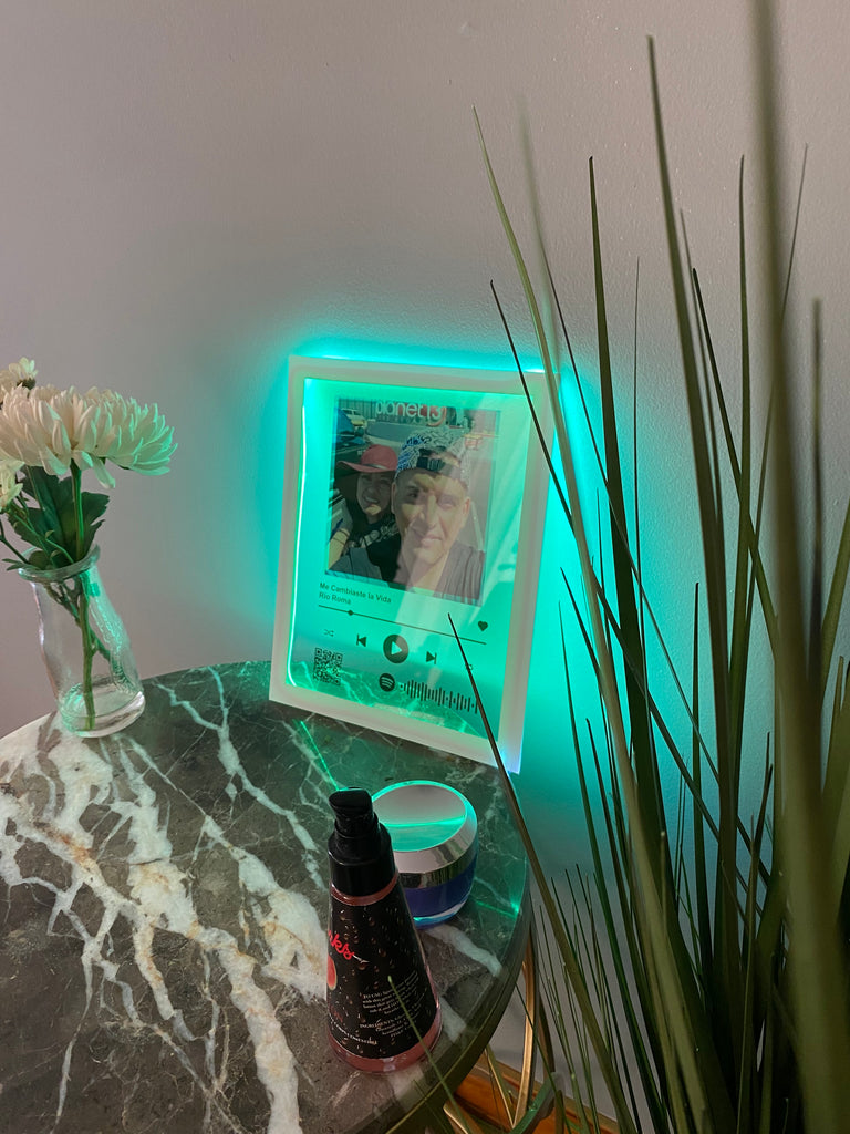 Custom Neon Acrylic Song  Plaque ( scan Spotify/YouTube)