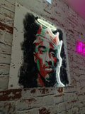 Tupac Acrylic Art w/ Neon Accent