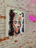 Tupac Acrylic Art w/ Neon Accent