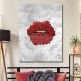 Rose Lips - Modern Canvas Wall Art