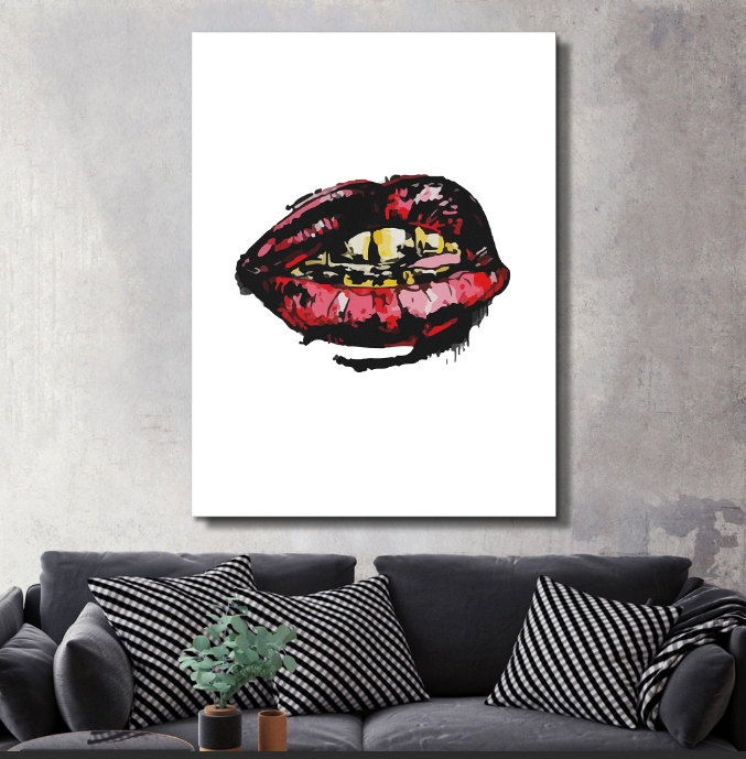 Talking Smack - Modern Canvas Wall Art
