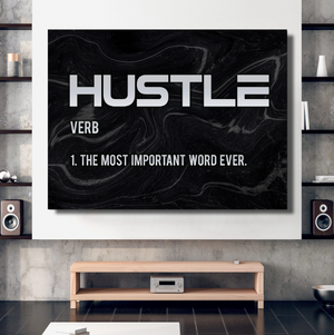 Hustle - Modern Canvas Wall Art