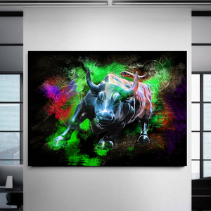 Bullish Green - Modern Canvas Wall Art