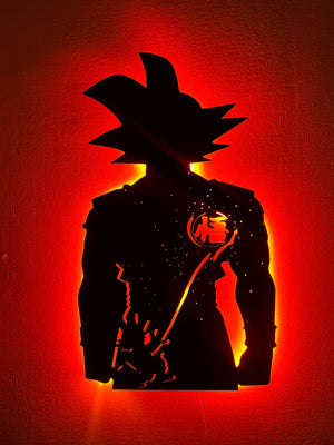 Goku / Kid Goku Dragon Ball Z Anime Black Acrylic wall Decor   Neon Light