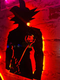 Goku / Kid Goku Dragon Ball Z Anime Black Acrylic wall Decor   Neon Light