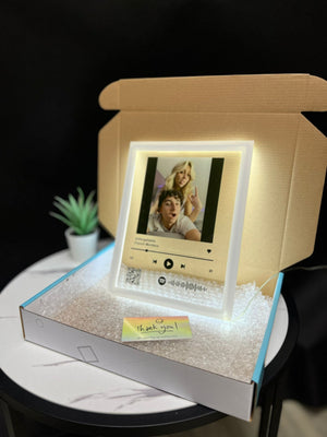 Custom Neon Acrylic Song Plaque with QR code