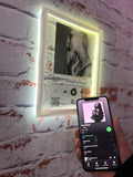 Custom Neon Acrylic Song Plaque with QR code