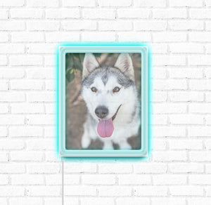 Custom Neon Acrylic Photo Plaque