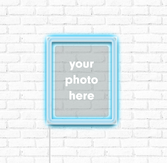 Custom Neon Acrylic Photo Plaque