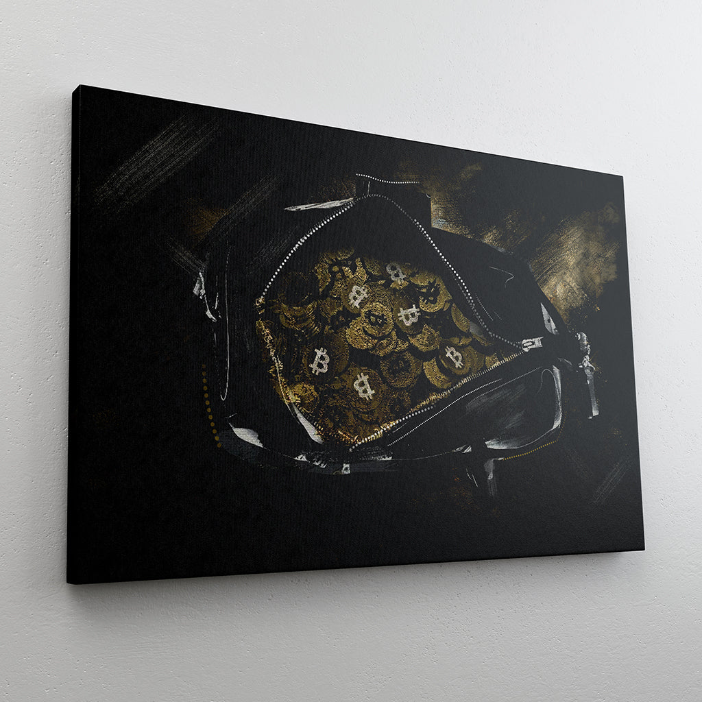 Secure The Bag - Modern Canvas Wall Art
