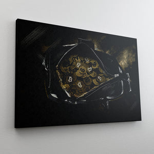 Secure The Bag - Modern Canvas Wall Art