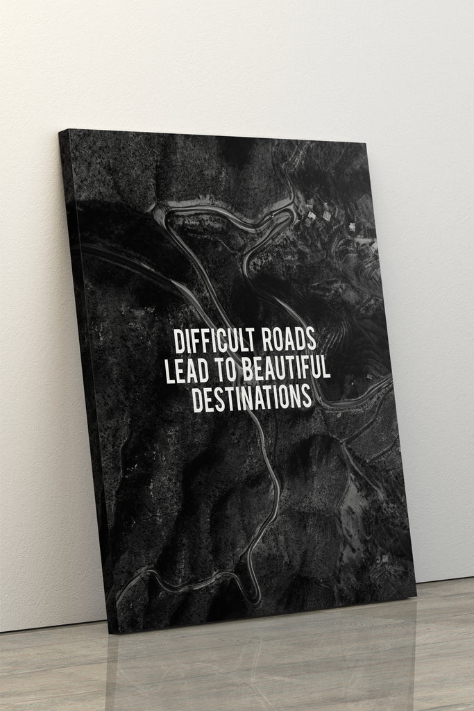 Difficult Roads - Modern Canvas Wall Art