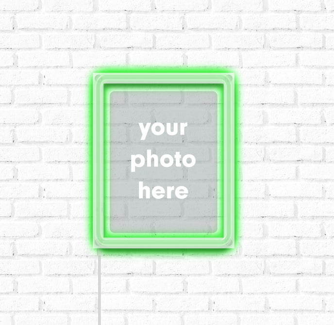 Custom Neon Acrylic Photo Plaque