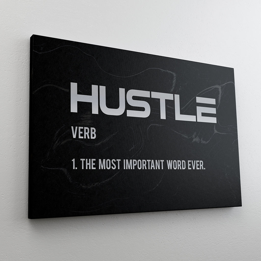 Hustle - Modern Canvas Wall Art