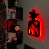 Goku / Kid Goku Dragon Ball Z Anime Black Acrylic wall Decor   Neon Light