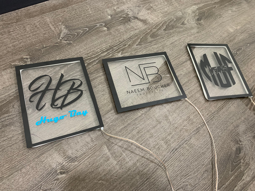 Custom Neon Acrylic Logo Plaque