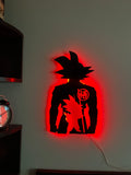 Goku / Kid Goku Dragon Ball Z Anime Black Acrylic wall Decor   Neon Light