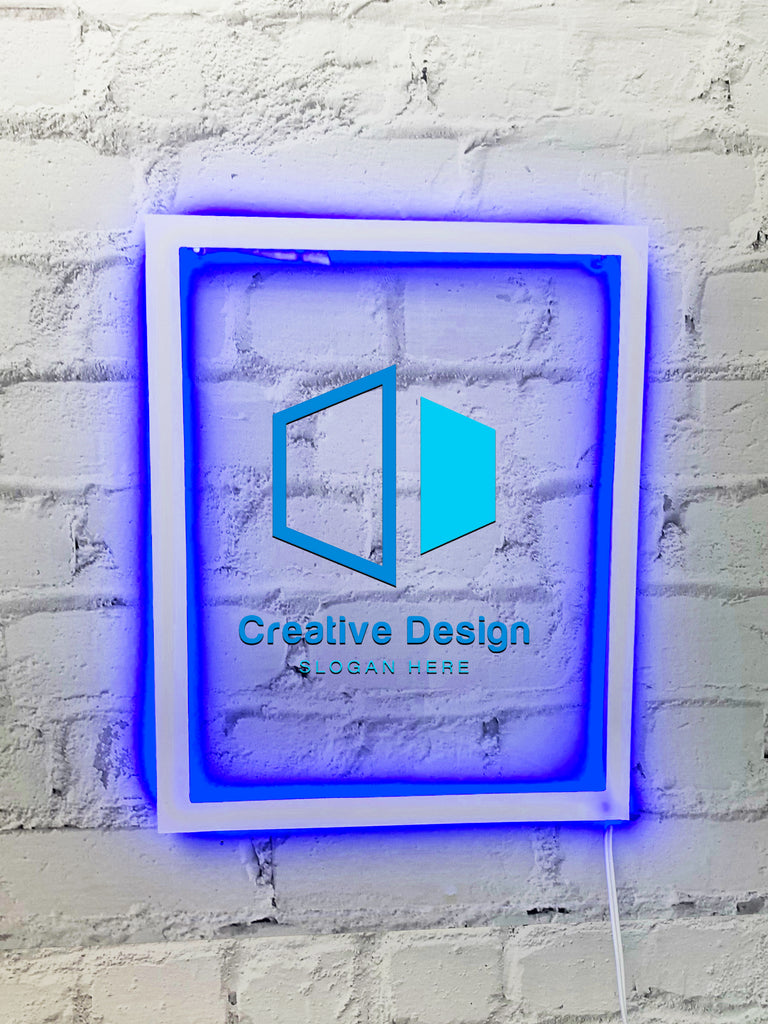 Custom Neon Acrylic Logo Plaque