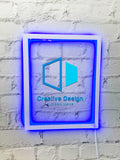 Custom Neon Acrylic Logo Plaque