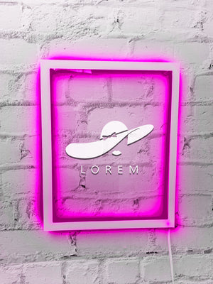 Custom Neon Acrylic Logo Plaque