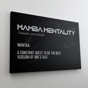 Mamba Mentality - Modern Canvas Wall Art