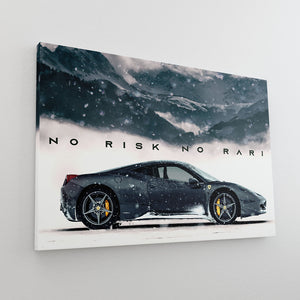 No Risk No Rari - Modern Canvas Wall Art