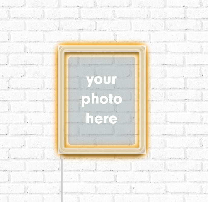 Custom Neon Acrylic Photo Plaque
