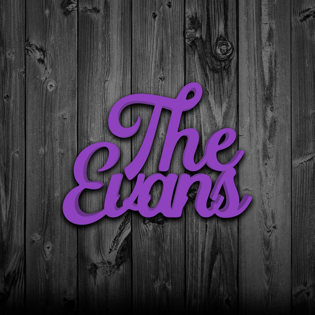 "The" Family Name Sign