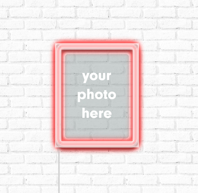 Custom Neon Acrylic Photo Plaque