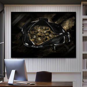 Secure The Bag - Modern Canvas Wall Art