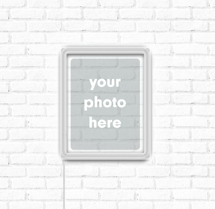 Custom Neon Acrylic Photo Plaque