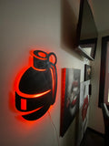 Custom Wall Sign Décor With Neon LED Lights 13''W x 14''L