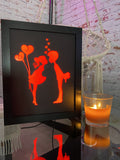 LED Color Changing Cut Out Framed Art (Personalized)