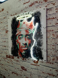 Tupac Acrylic Art w/ Neon Accent