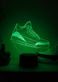 Retro Jordan 3: Sneaker LED Night Lamp