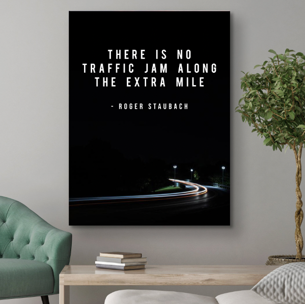 Going The Extra Mile - Modern Canvas Wall Art
