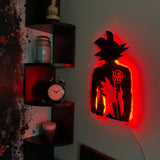 Goku / Kid Goku Dragon Ball Z Anime Black Acrylic wall Decor   Neon Light
